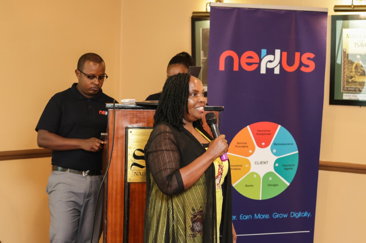 Maggie Kahiga speaking at Sarova Stanley Hotel